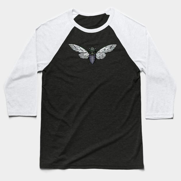 Cicada Baseball T-Shirt by inkdust